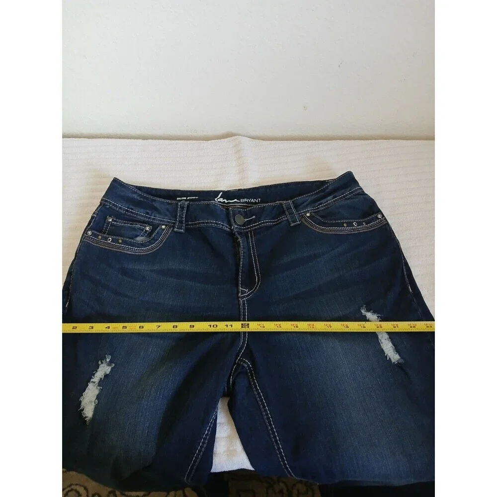 Womens Lane Bryant Slim Boot Stretch Jeans Size 18 Blue Western Rodeo